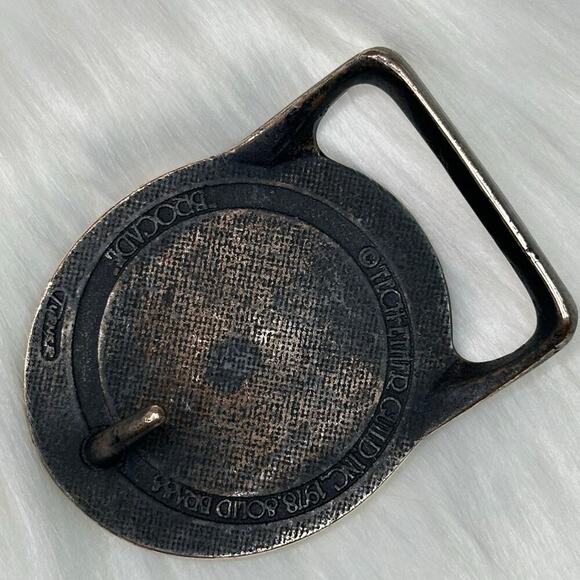 Vintage 1978 Tech Ether Guild Brocade Belt Buckle - Picture 4 of 8